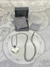 Lalique Amoureuse Beaucoup Necklace Lalique Glass Heart Pendant, Cord Chain, Box