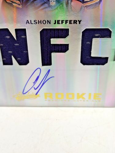 2012 Alshon Jeffery Rookie Patch Auto Absolute Football 12/49 WR Bears Eagles - Bild 2 von 4