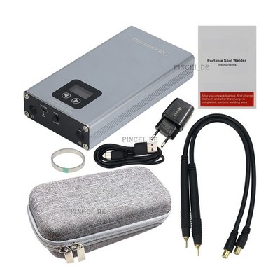 MinderRC DH30 Max 10000mA Portable Spot Welder with Power Adapter Storage Bag #i