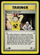 Pokemon Card - Blaine's Quiz #3 Gym Challenge 112/132 1st Edition Uncommon on eBay