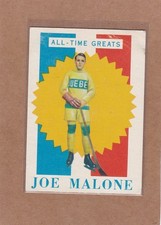 1960-61 TOPPS HOCKEY JOE MALONE #3 ALL TIME GREATS VG/VGEX *A49586