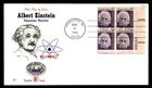 Mayfairstamps US FDC 1966 New Jersey block Albert Einstein First Day Cover aaw_7