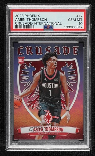 2023 Panini Phoenix Basketball International Amen Thompson #17 PSA 10