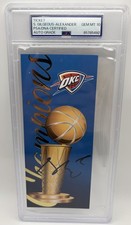 Shai Gilgeous-Alexander Signed 2025 NBA FINALS GAME 7 Ticket PSA 10 AUTO THUNDER