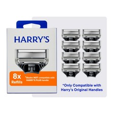 Harry's Men's Razor Blade Refills, 5-Blade Razor Blade Cartridges, 8 Pk