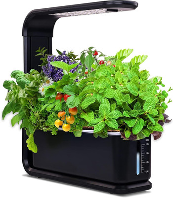 Hydroponic Growing System, 12-Pod Indoor Garden with LED Grow Light & Height-Adj