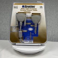 Stratitec IEEE-1284 Premium Parallel Printer Cable 10ft DB25 Centronics DX1284S