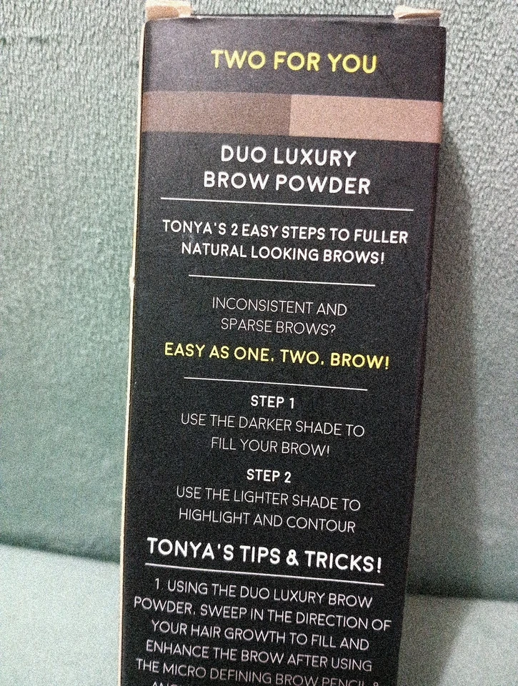 "Duo Luxury Brow Powder - Dark Brown by Arches and Halos, Women 0.088oz Eyebrow" - Image 4 of 4