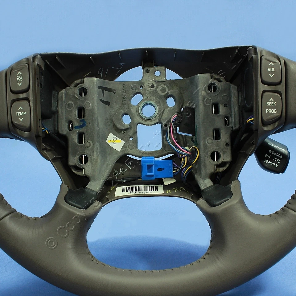 Volante de cuero oscuro GM OEM 16866603 para 01-03 Aurora Foto 3 de 4