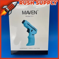 New MAVEN Model K II Windproof Torch Camp Fire Starter Lighter - Blue