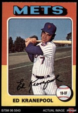 1975 Topps Mini #324 Ed Kranepool Mets 4 - VG/EX