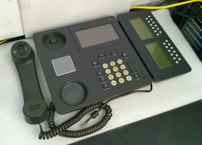 Lot of 100 - Avaya 9641G Office Phone W/ SBM24 Expansion Module & Handset