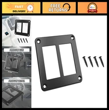 Rocker Switch Holder Panel for Rear Lights - Aluminum Mount Bracket 2 Gang 37.5m