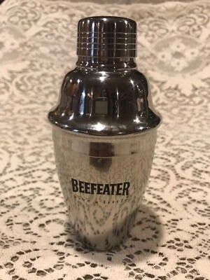 Beefeater London 8 Oz 3 Piece Stainless Steel Cocktail Shaker/Mixer NEW - Image 1 of 4