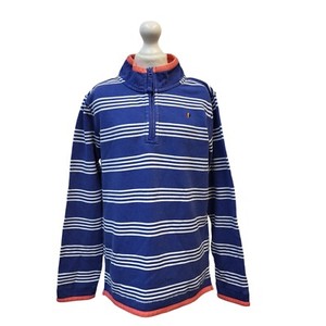 Pull Garçon Fat Face Bleu – Taille 12-13 Ans – Tricot Coton – Longues Manches – Occasion TBÉ