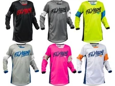Fly Racing Youth Kinetic Khaos Motocross Jersey MX/ATV/BMX Kid's Riding Shirt 23