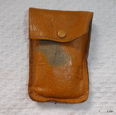 Nécessaire De Voyage Ancien En Cuir Avec Couverts - Écrin Complet - À Nettoyer