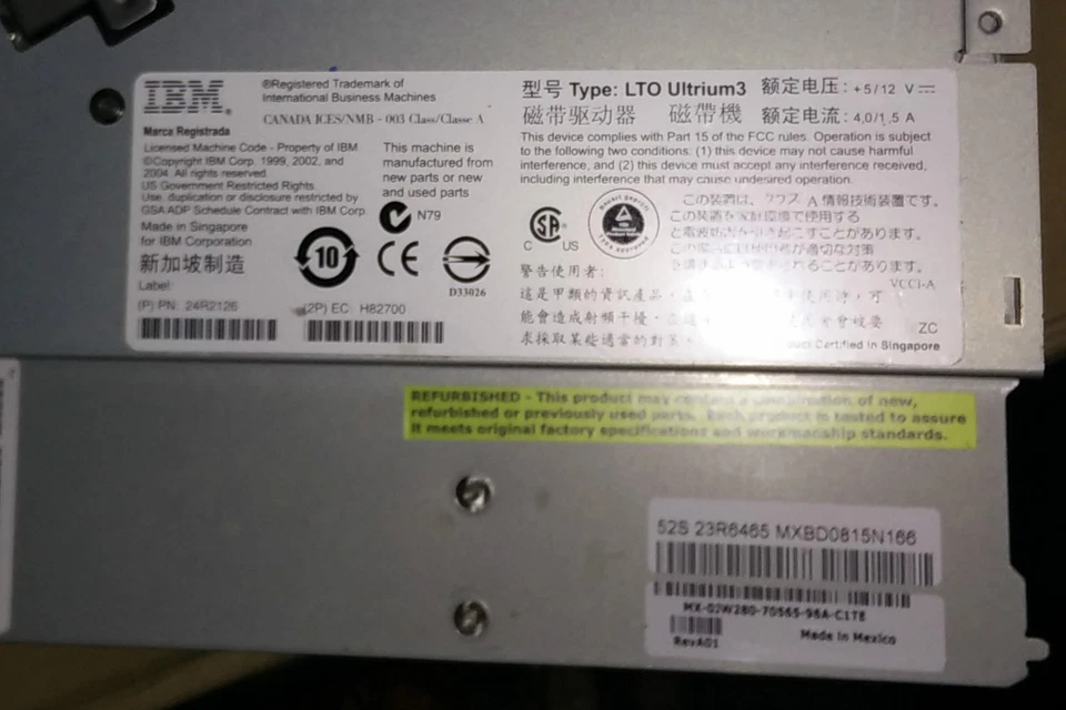 Dell JW280 Ultrium 3 SCSI LTO3 Tape Drive Module IBM 23R6465 for TL2000/TL4000 - Image 3 of 3