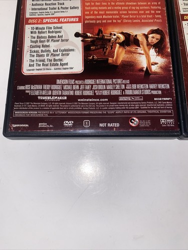 Grindhouse 2 DVD Lot Death Proof Planet Terror Unrated Tarantino Rodriguez - Picture 15 of 20