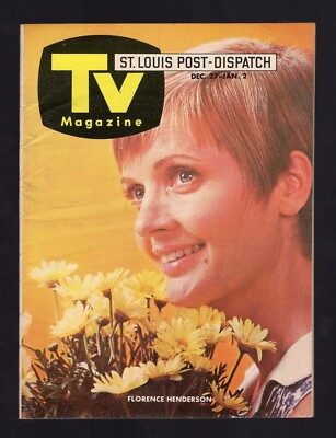 1970 ST LOUIS POST DISPATCH TV GUIDE FLORENCE HENDERSON MRS BRADY BUNCH