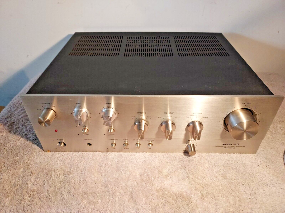 【お値下げ】ONKYO INTEGRATED STEREO AMPLIFIER ONKYO STEREO INTEGRATED AMPLIFIER--A-5 | eBay