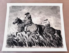 Mark Maggiori Signed Print TRUE GRIT #24/212 22x18 NEW Cowboys Western Art