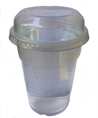 OL-Gastro 100 Stück Plastikbecher 0,5L Transparent - PP Ausschankbecher Mit Schaumrand