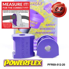 Powerflex Heck Arb Buchsen 20mm für Impreza Gr,Gh Wrx + Sti (07-14) PFR69-512-20