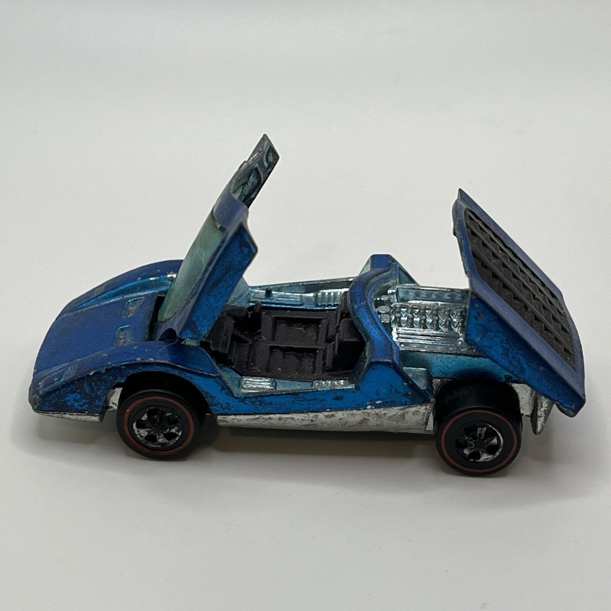 Hot Wheels 1970 Redline Blue Ferrari 512S Vintage Rare
