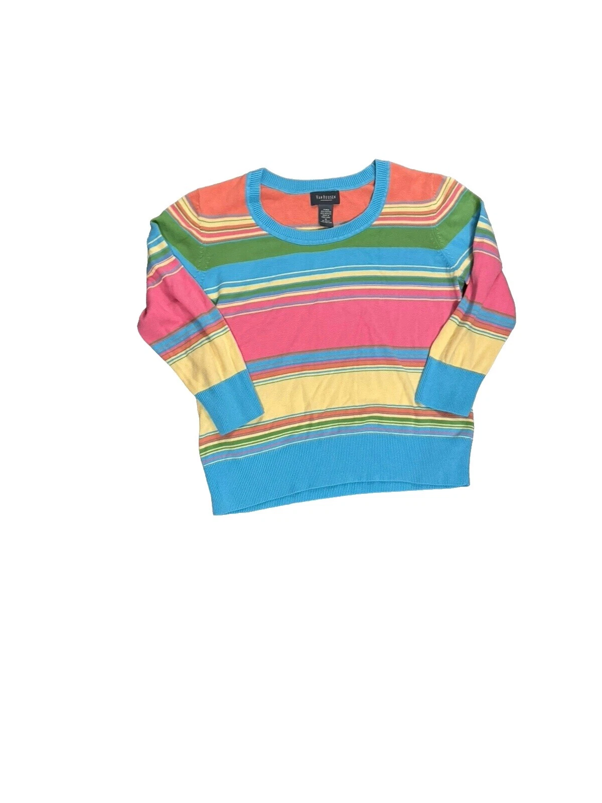 Женские хлопковые полосатые свитера Van Heusen