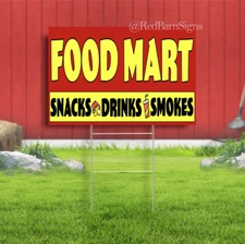 FOOD MART Yard Sign with Optional Sizes (Made in the USA)