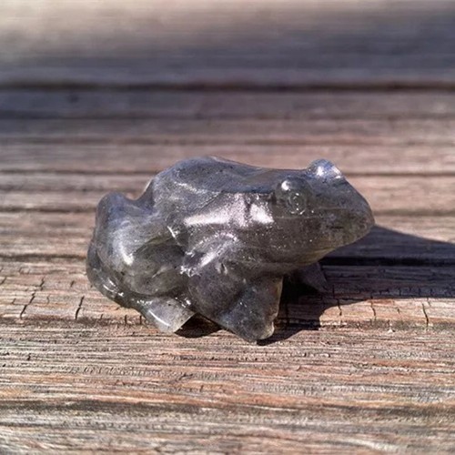 Labradorita Natural Cuarzo Cristal Piedra Rana Tallada Sanación Mini Energía Decoración - Imagen 10 de 17
