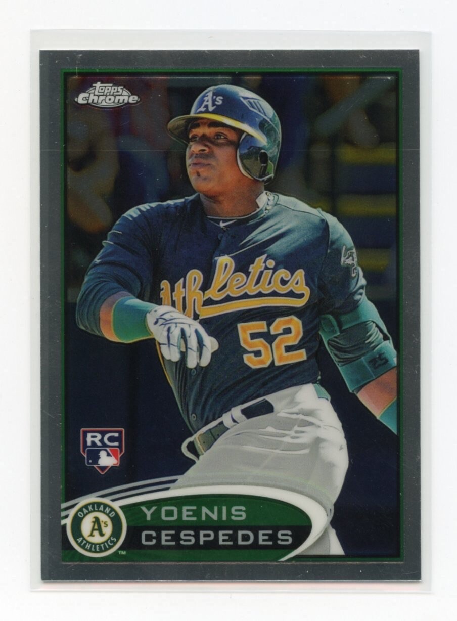 2012 Topps Chrome Yoenis Cespedes #180 Rookie RC Rookie Oakland Athletics