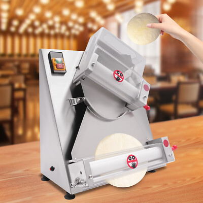 4-12'' Automatic Pizza Dough Press Dough Sheeter Roller For Pie Crusts Tortillas