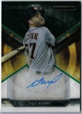 2015 Topps Strata Green #SA-JA Jose Altuve Certified Autograph Card Auto /75
