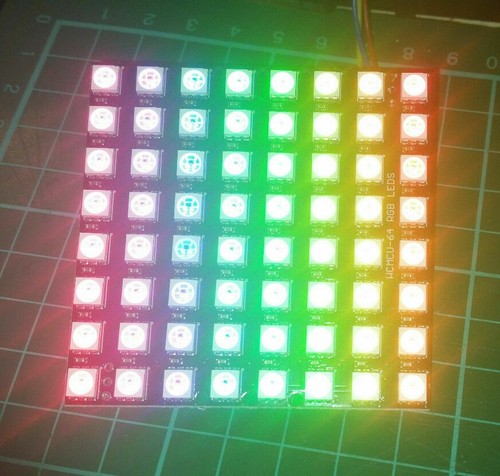 8x8 64-LED 5050 WS2812 RGB Matrix Display for Neopixel Arduino Raspberry Pi - 第 1/3 張圖片