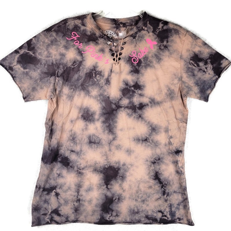 breast cancer tie dye shirt