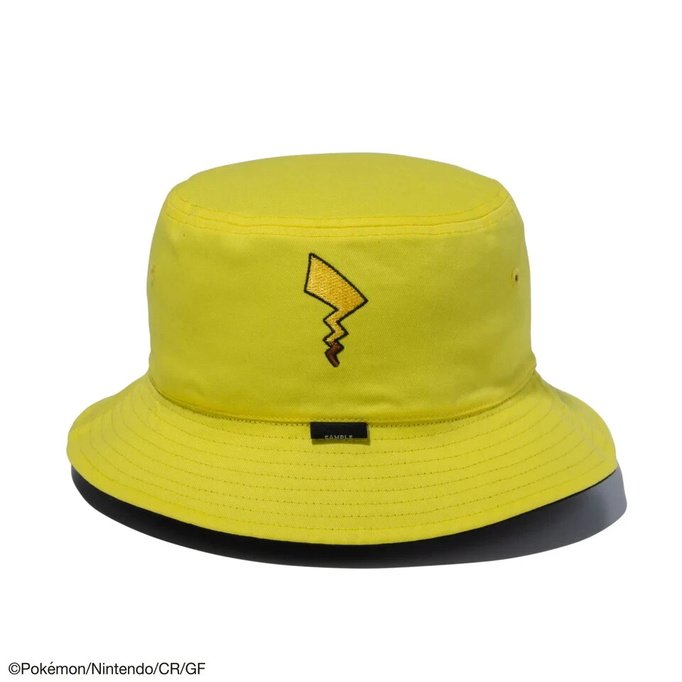 NEW ERA  バケットハット ポケモン　X/XL NEW]NEW ERA Bucket Hat Reversible Pokemon Black x yellow
