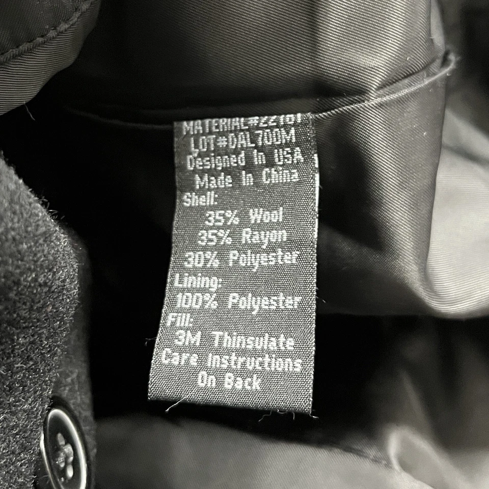 Sobretudo masculino Calvin Klein Coleman mistura de lã carvão US$ 395 P - Imagem 3 de 4