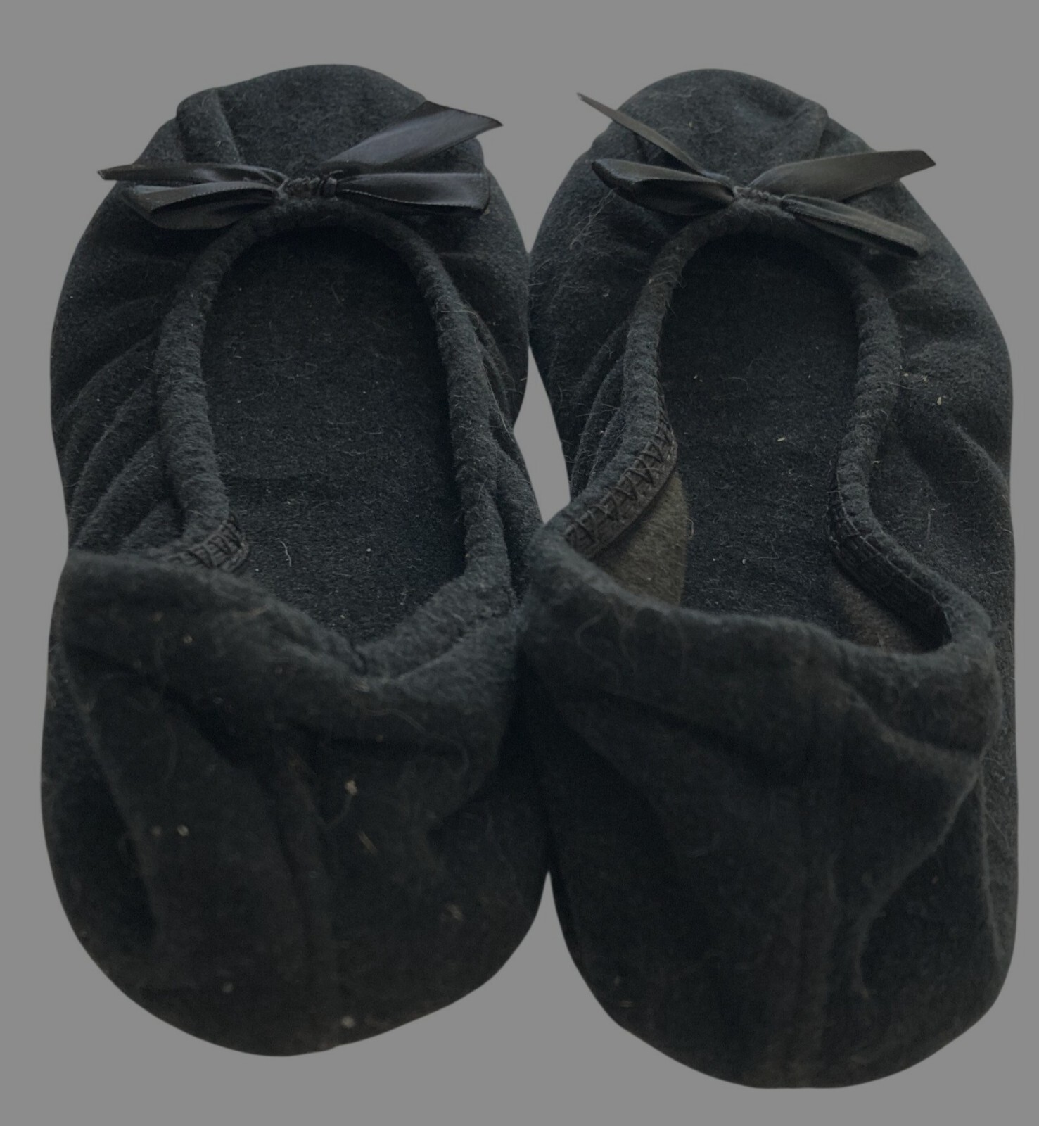 SAOLA Pantofole morbide Dearfoams donna taglia M (6 5 7 5) nere fiocco motivo floreale suola