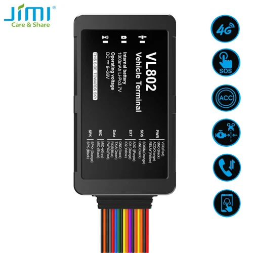 Jimi VL802L GPS Vehicle Locator 2-way Talking Bluetooth Tracking Device For Car