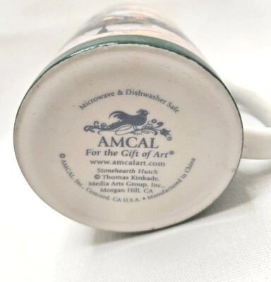 Vtg Winter Cottage Coffee Cup MugThomas Kinkade Amcal Lilac With Original  Box. | eBay