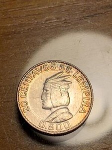 Honduras 1958  20 Centavos US Mint Made Attractive Uncirculated SKU# 31973
