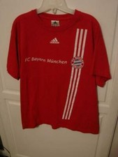 FC Bayern Munchen Adidas Shirt Size Medium Red NICE