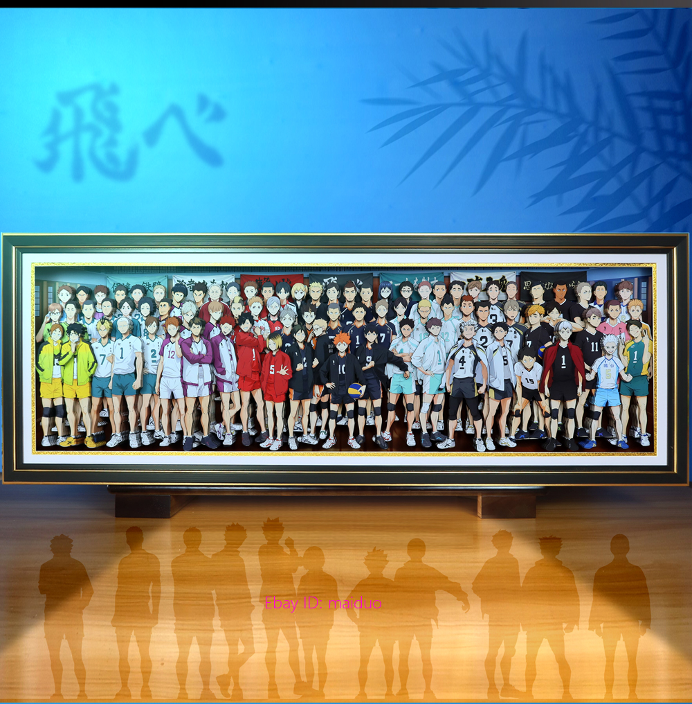Haikyuu!! Shoyo Hinata Tobio Kageyama Picture Frame 3D Paper Haikyuu!! Shoyo Hinata Tobio Kageyama Picture Frame 3D Paper