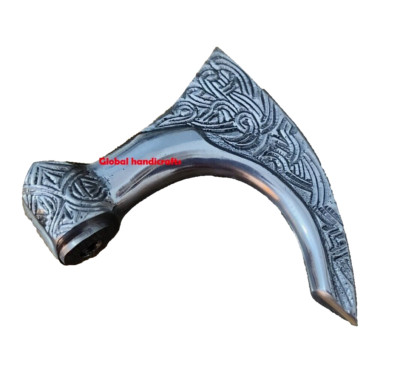 Nautical Natural Finish battle Axe designer walking stick Handle Only