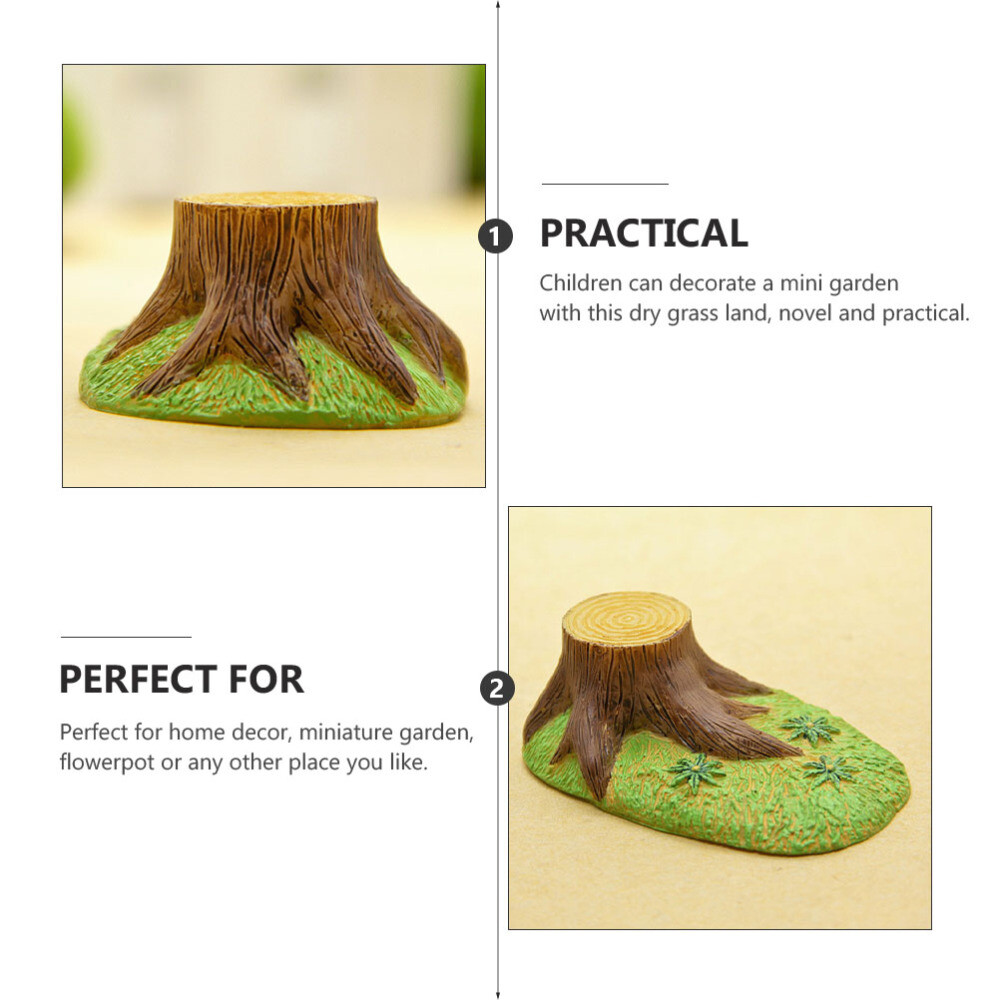 2 Pc Resin Tree Stump Ornaments Glass Terrariums Plants Miniature eBay