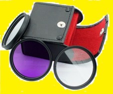 FILTER KIT 55mm CPL UV FLD Polarized C-PL,Fluorescent Daylight , Ultra-violet 