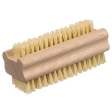  Non-Slip Wooden Two-sided Hand and Nail Brush with Tampico 2 Count (Pack of 2)