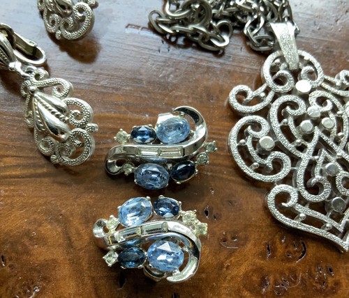 Trifari Crown Trifari Silvertone Jewelry Lot Including Alfred Philippe Vintage - Picture 23 of 23